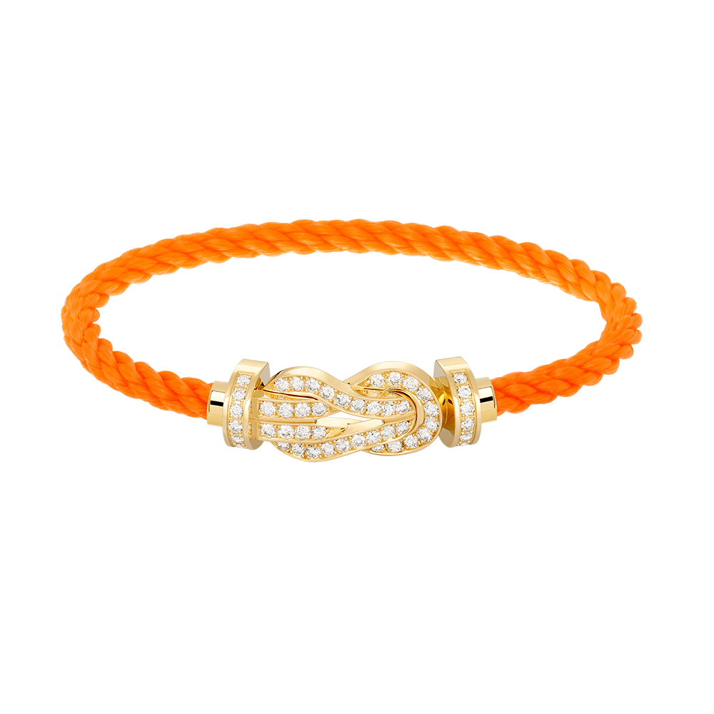 [AuraEcho]CHANCE LARGE 8 FIGURE BUCKLE FULLDIAMOND BRACELET GOLD