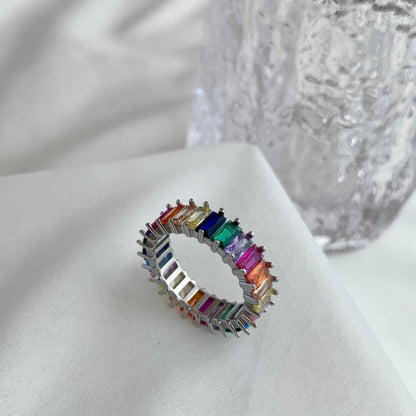 [AuraEcho]Unique Colorful Radiant Cut RIng