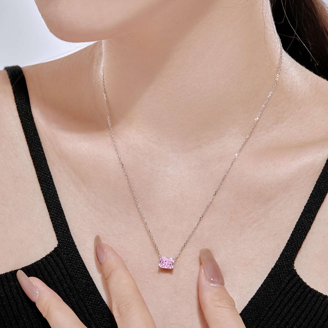 [AuraEcho]Luxurious Square Shape Colorful Necalack