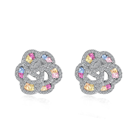 [AuraEcho]Exquisite Flower Shape Daily Earrings