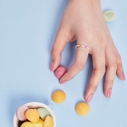 [AuraEcho]Lively In Shades Elegant Radiant Cut Daily Ring