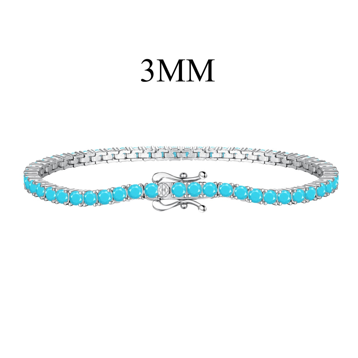 [AuraEcho]Dainty Charming Round Cut Tennis Bracelet