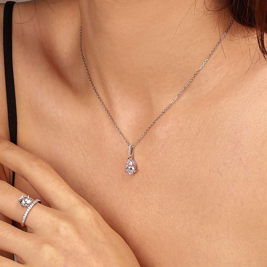[AuraEcho]Delicate Water Drop Shape Fashion Necklace
