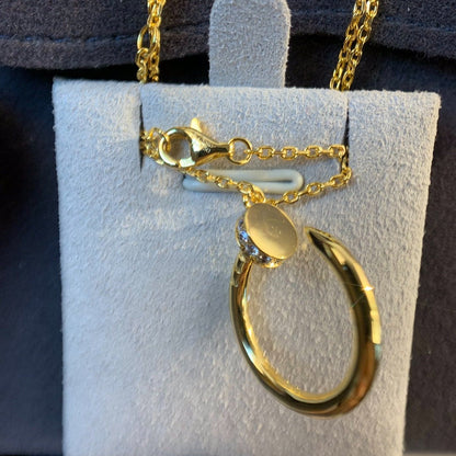 [AuraEcho]JUSTE NECKLACE GOLD DIAMONDS