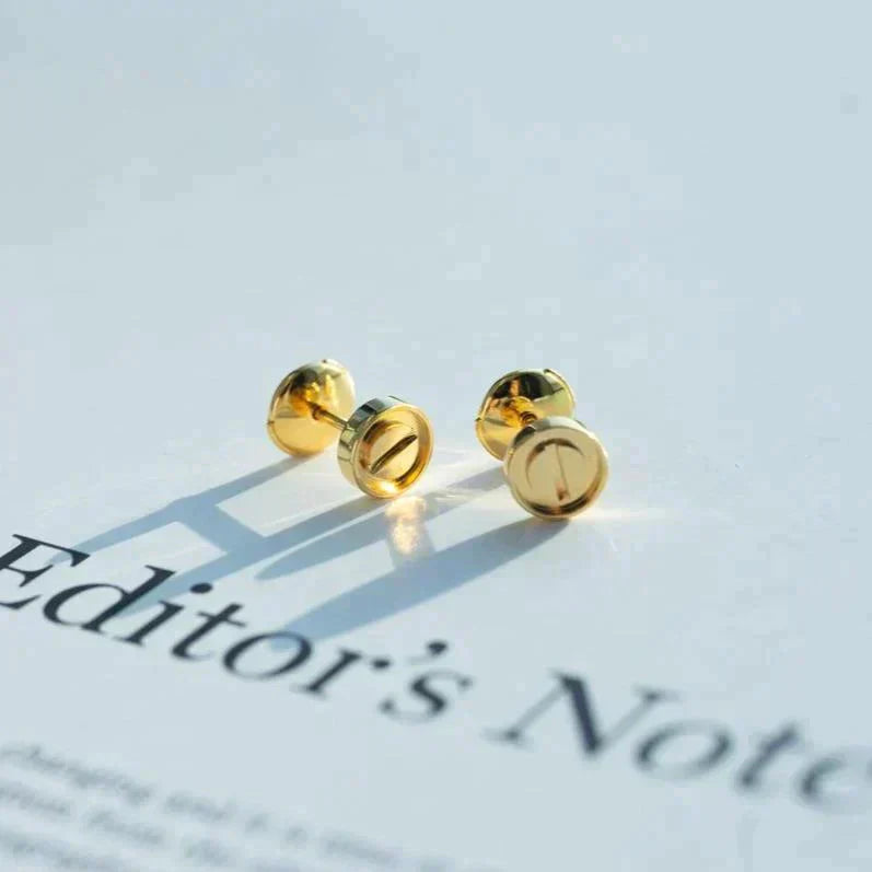 [AuraEcho]LOVE EARRINGS GOLD 10MM