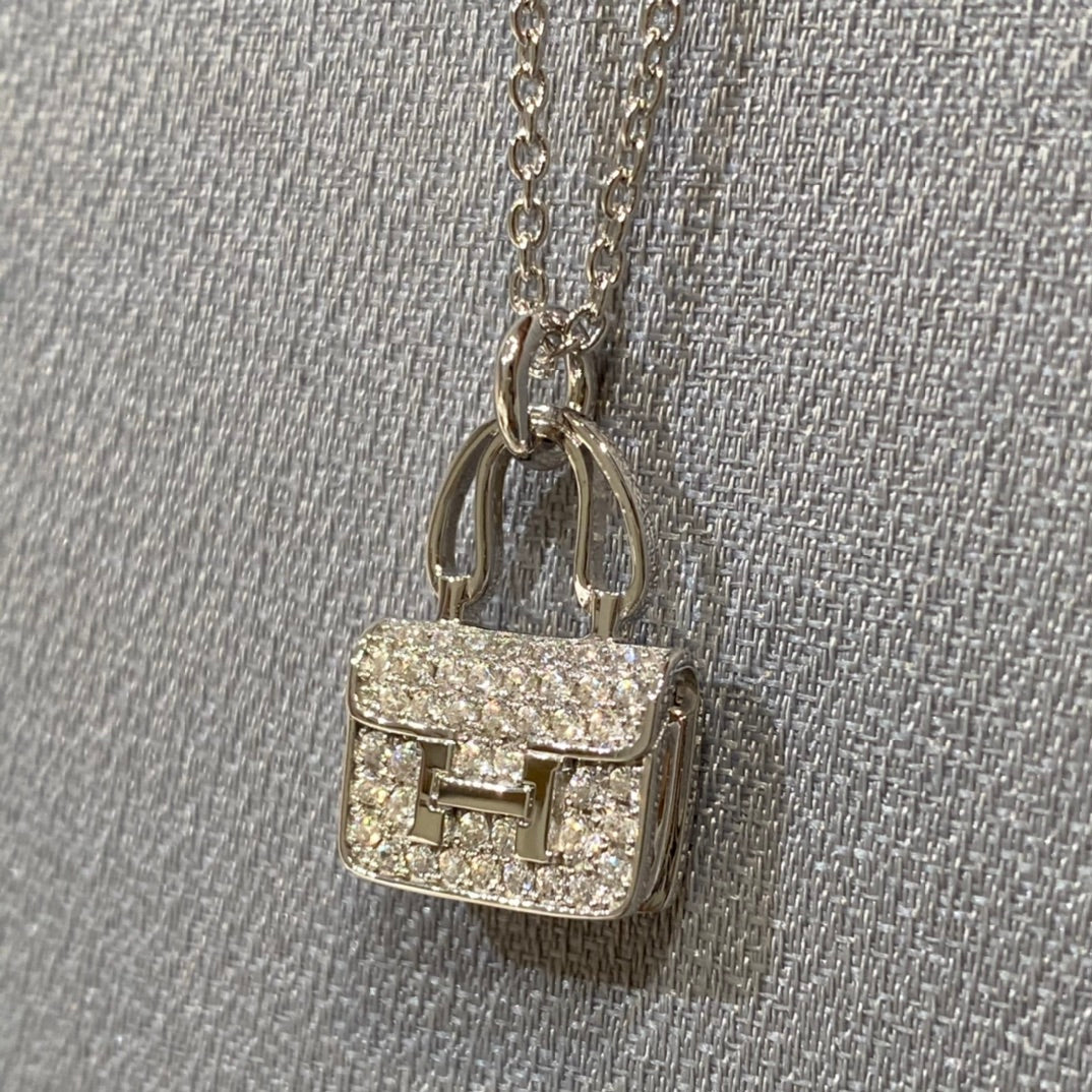 [AuraEcho]CONSTANCE PEDANT DIAMOND NECKLACE