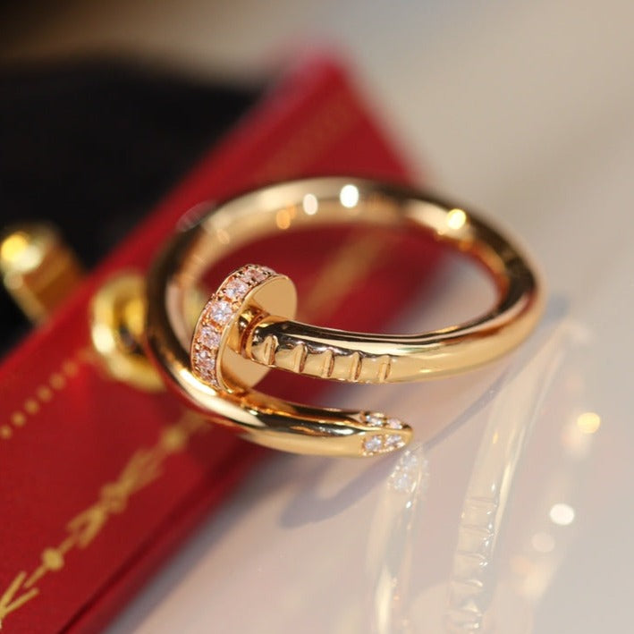 [AuraEcho]JUSTE RING 2.65MM GOLD DIAMOND