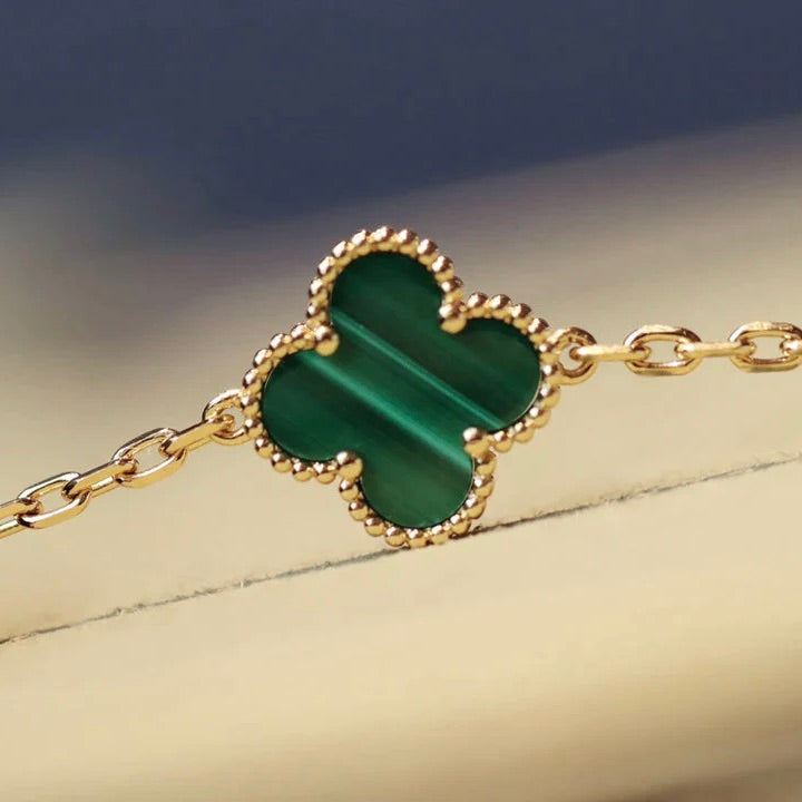 [AuraEcho]CLOVER 20 MOTIFS MALACHITE GOLD