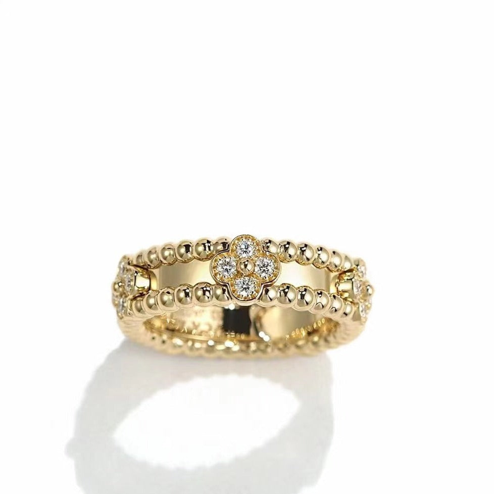 [AuraEcho]PERLEE GOLD DIAMOND RING