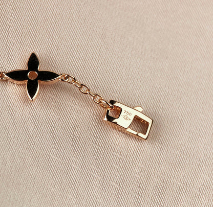 [AuraEcho]STAR AND SUN 7 MOTIFS GOLD BRACELET