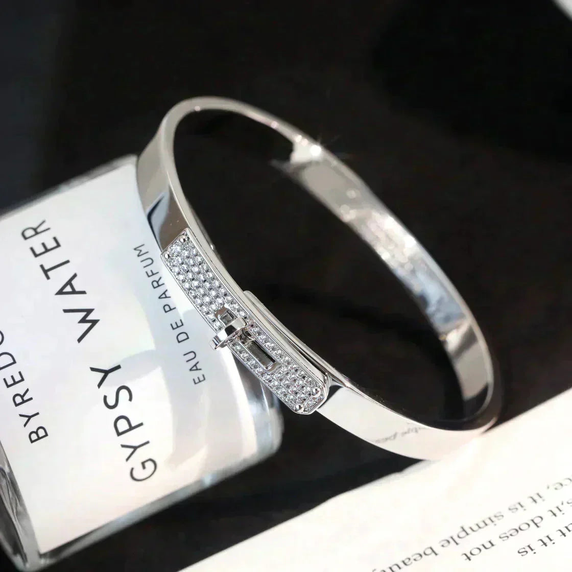 [AuraEcho]KELLY SILVER DIAMOND BRACELET
