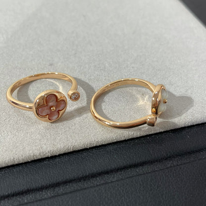 [AuraEcho]SUN 1 DIAMOND PINK MOP RING