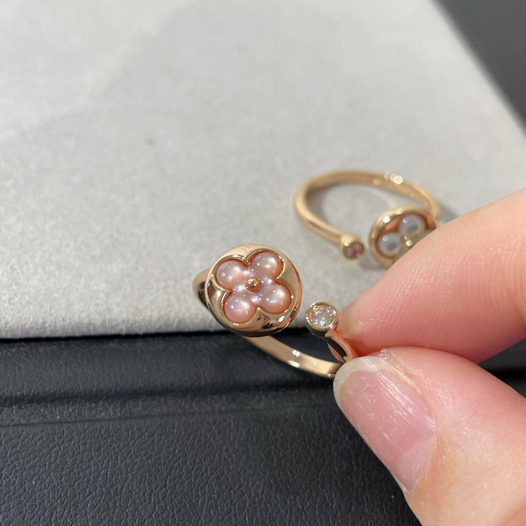 [AuraEcho]SUN 1 DIAMOND PINK MOP RING