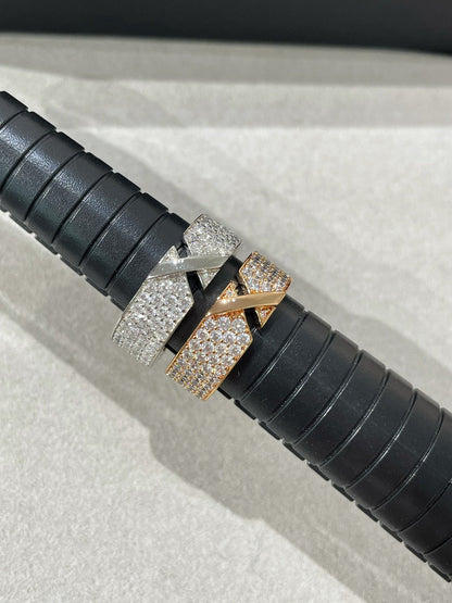 [AuraEcho]LIENS EVIDENCE  DIAMOND PAVED RING