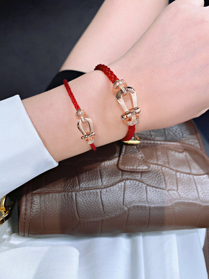 [AuraEcho]FORCE 10 HALF DIAMOND PINK GOLD RED CORDERI LARGE AND MEDIUM MODEL