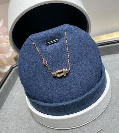 [AuraEcho]FORCE 10 DIAMOND CHAIN LINK PINK GOLD BRACELET
