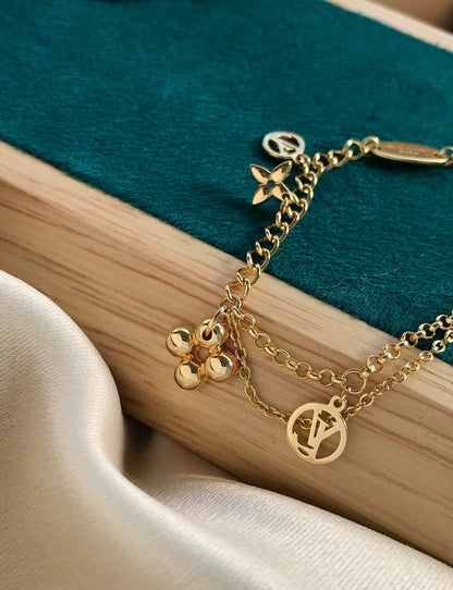[AuraEcho]AuraEchoING PINK GOLD MOP BRACELET