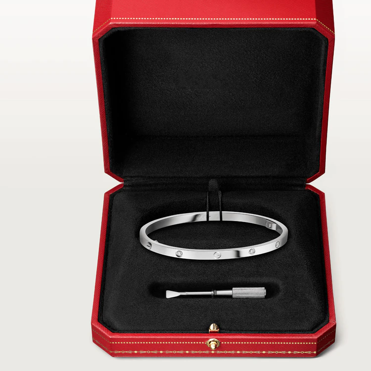[AuraEcho]LOVE BRACELET 3.65MM 6 DIAMONDS
