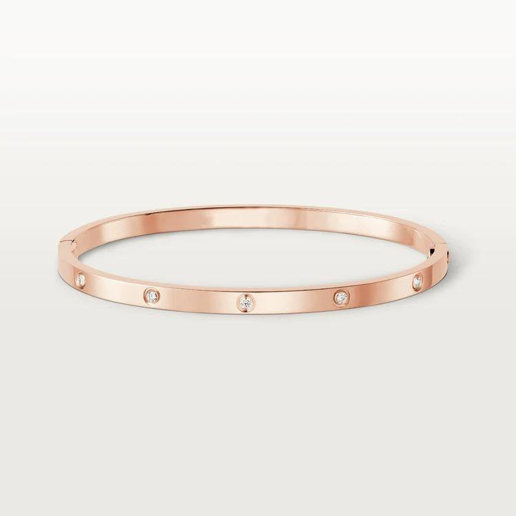[AuraEcho]LOVE BRACELET 3.65MM 10 DIAMONDS