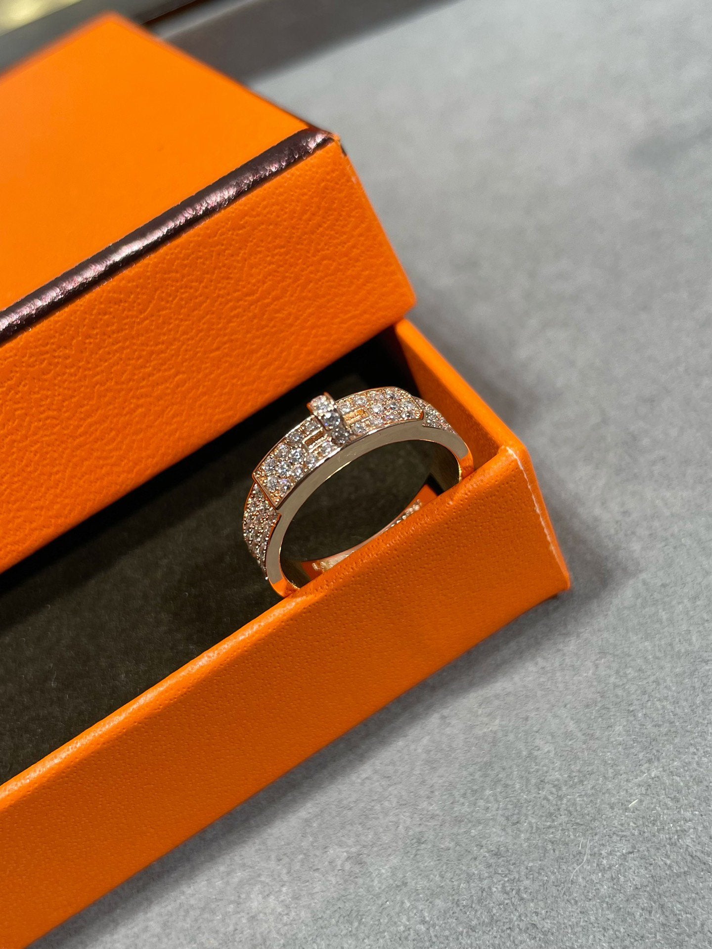 [AuraEcho]KELLY PINK GOLD DIAMOND RING