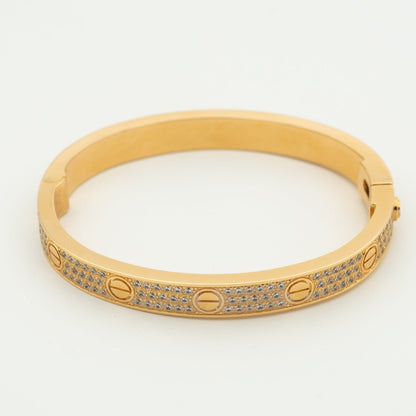 [AuraEcho]LOVE BRACELET 6.1MM DIAMOND-PAVED