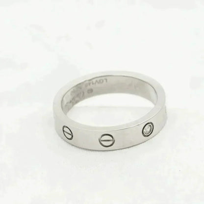 [AuraEcho]LOVE RING 4MM 1 DIAMOND SILVER