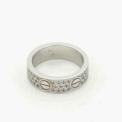 [AuraEcho]LOVE RING 5.5MM DIAMONDS PAVED