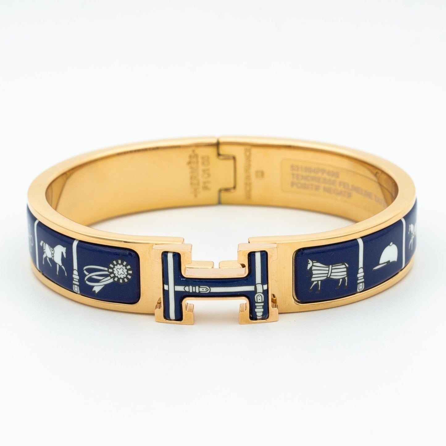 [AuraEcho]H BRACELET BLUE CERAMIC