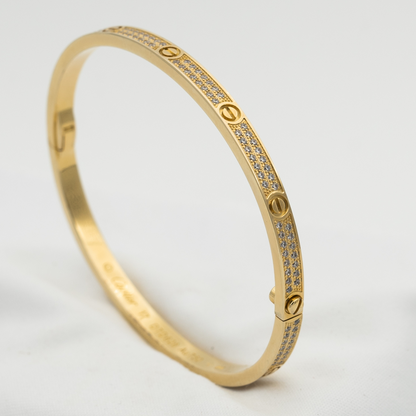 [AuraEcho]LOVE BRACELET 3.65MM DIAMOND-PAVED