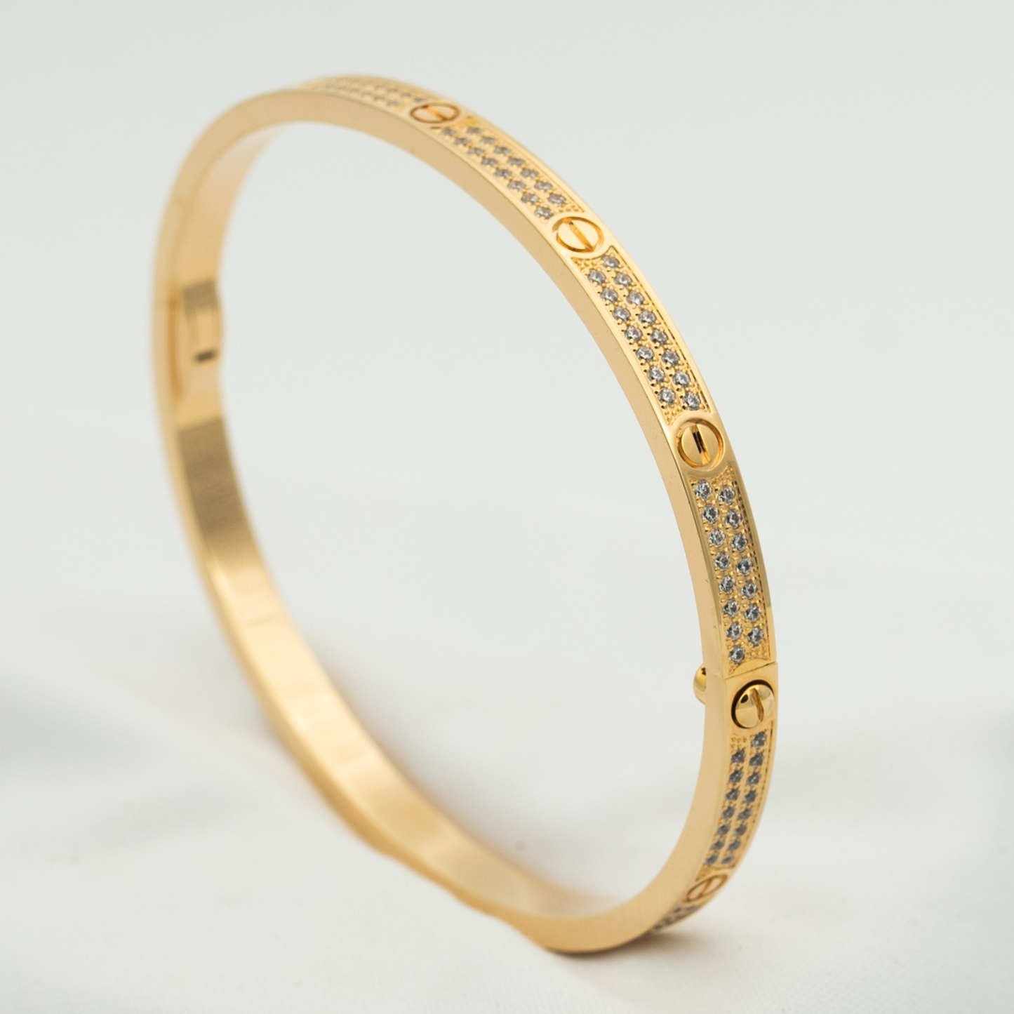 [AuraEcho]LOVE BRACELET 3.65MM DIAMOND-PAVED