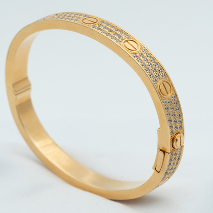 [AuraEcho]LOVE BRACELET 6.1MM DIAMOND-PAVED