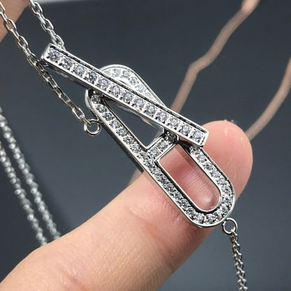 [AuraEcho]HM NECKLACE PLATINUM ROSE GOLD DIAMOND