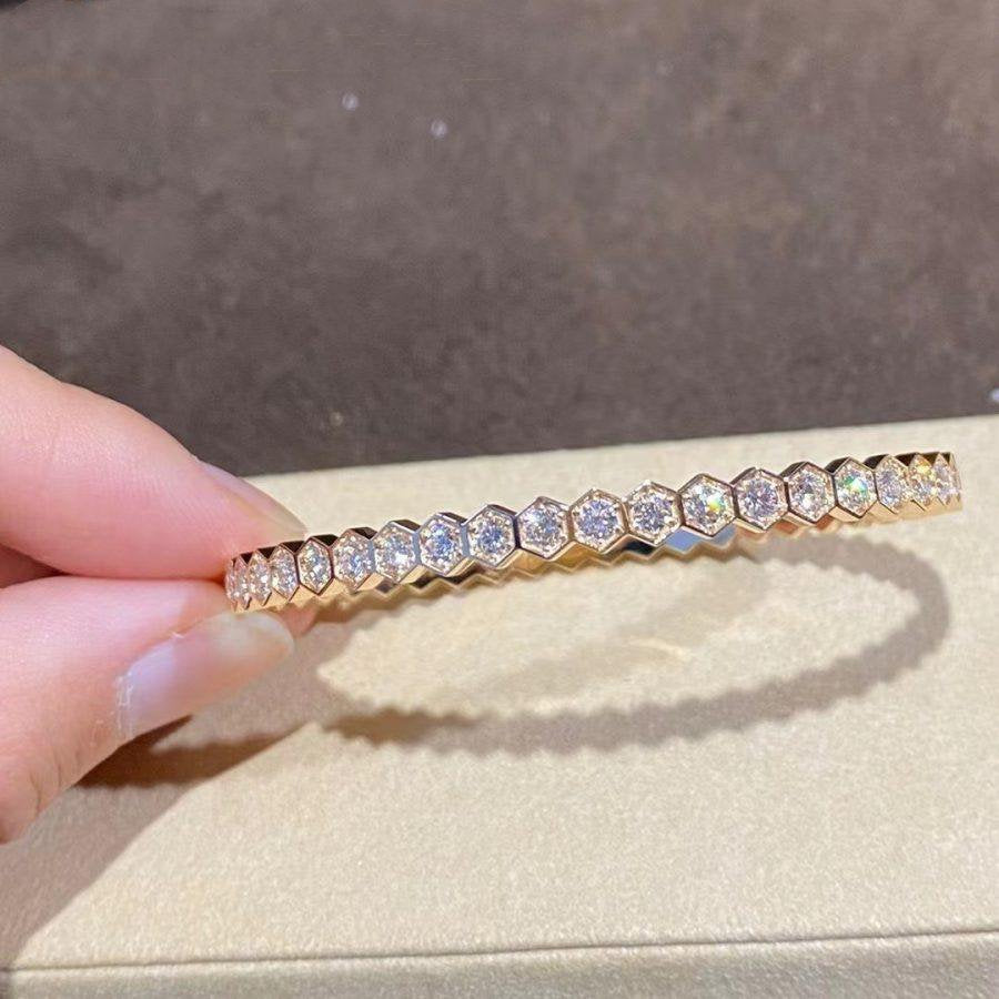 [AuraEcho]BEE LOVE GOLD BRACELET FULL DIAMOND