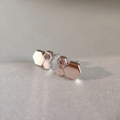 [AuraEcho]BEE LOVE SILVER DIAMOND EARRINGS