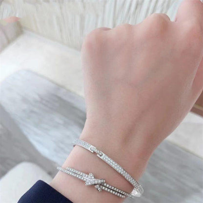 [AuraEcho]JEUX DE BRACELET DIAMONDS SILVER