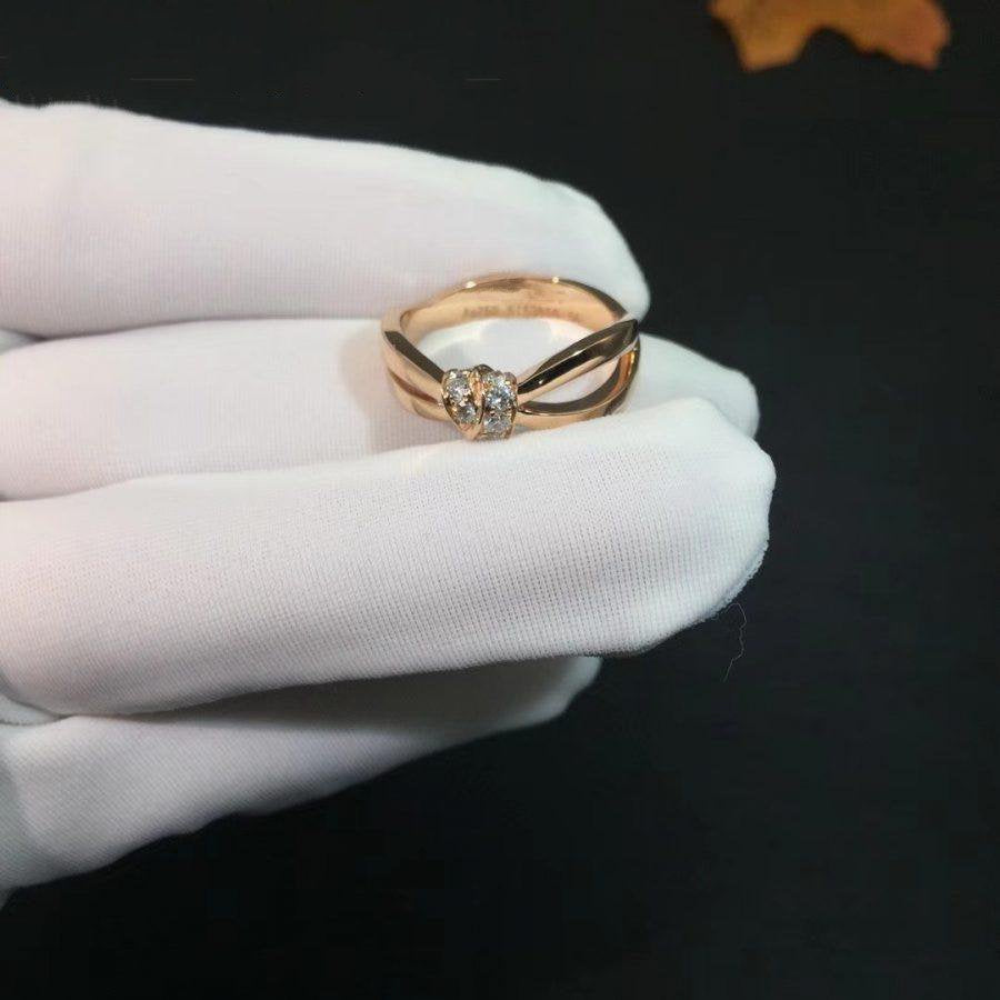 [AuraEcho]LIENS RING PINK GOLD DIAMOND